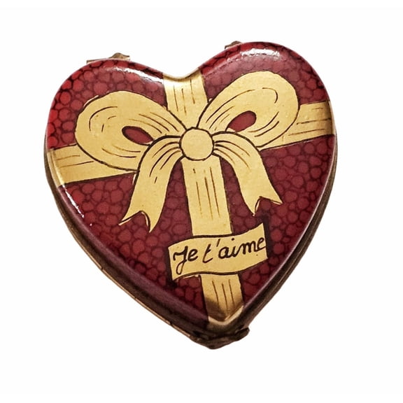 Heart Treasure Box for Romantic Gifts Limoges Box Porcelain Figurine
