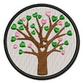 thumbnail image 1 of Heart Tree Spring Summer Love Valentine's Day Applique Multi-Color Embroidered Hook & Loop Patch - 2.0 Inch Mini, 1 of 5