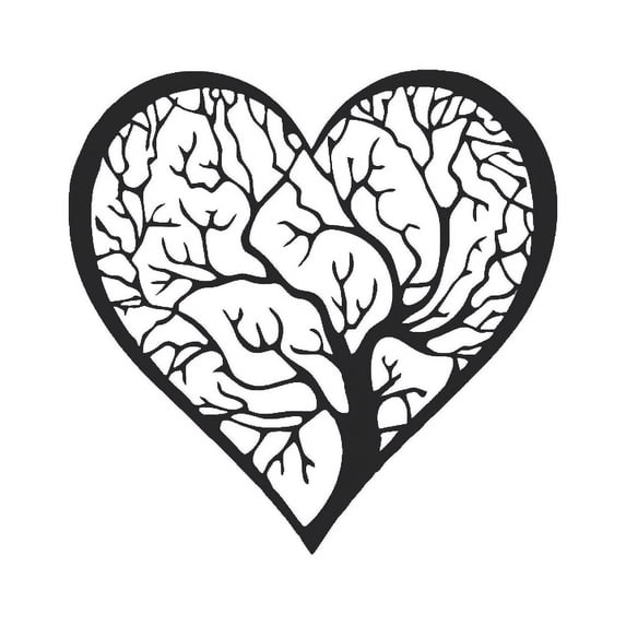 Heart Tree of Life - Metal Wall Art