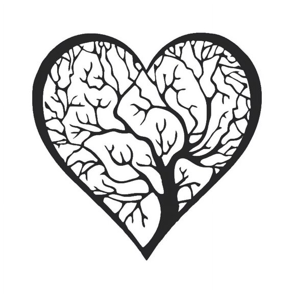 Heart Tree of Life - Metal Wall Art