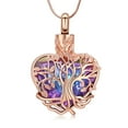 thumbnail image 1 of Heart Urn Ashes Necklace for Women Tree of Life Cremation Crystals Ash Pendant Loved One Memorial Jewelry, 1 of 6