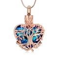 thumbnail image 1 of Heart Urn Ashes Necklace for Women Tree of Life Cremation Crystals Ash Pendant Loved One Memorial Jewelry, 1 of 6
