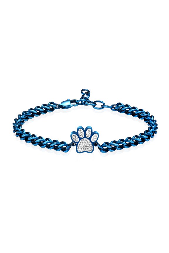 Heart Urn Bracelet for Women - Paw Print Ashes Bracelet Cremated Ashes Holder Jewelry for Teens Adult