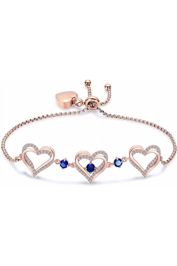 Heart Urn Cremation Jewelry Crystal Urn Bracelet for Ashes for Women Girls Cremation Link Bracelet for Loved Ones Keepsake