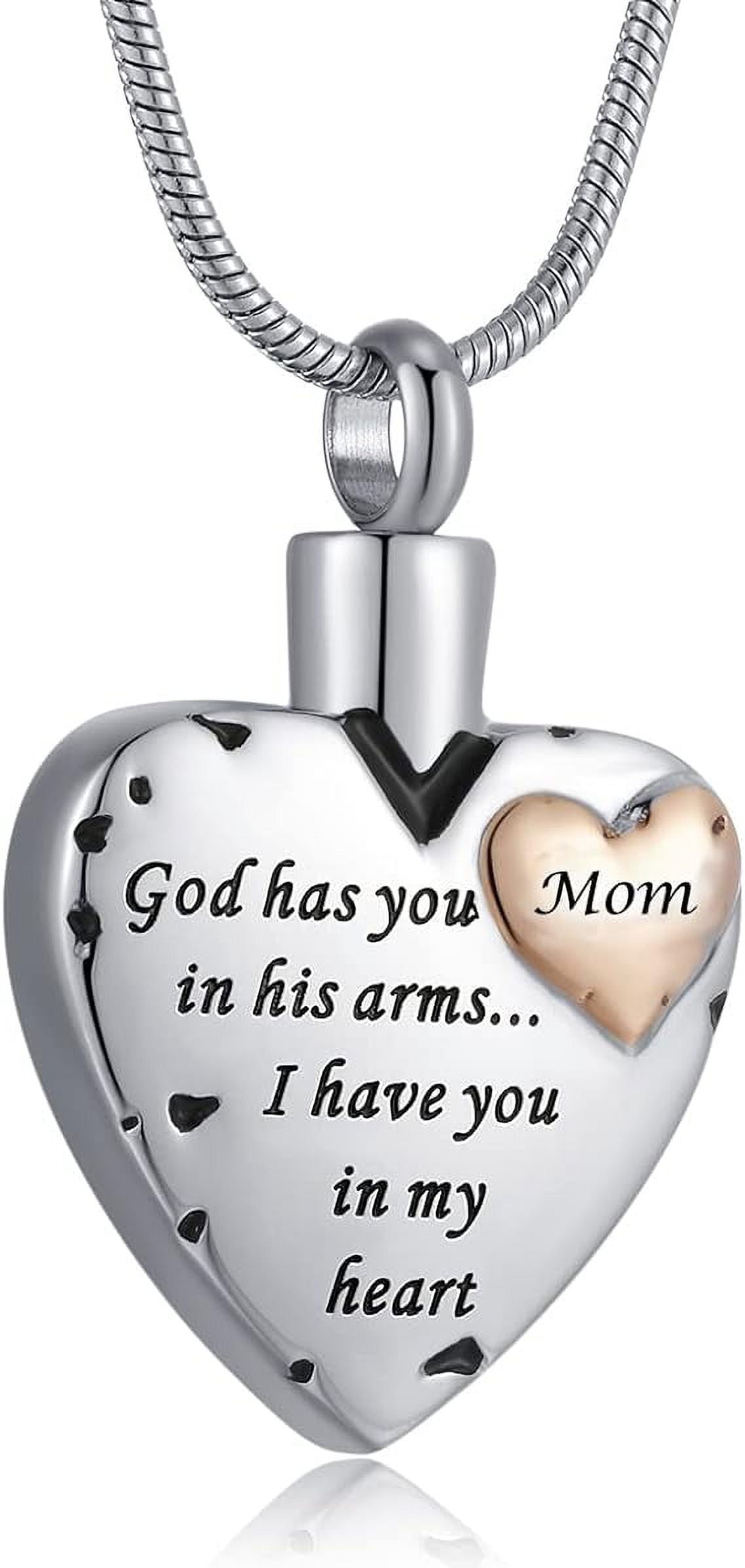 Heart Urn Necklace for Ashes Women Men Cremation Jewelry for Ashes Cremation Necklace Cremation Jewelry for Ashes of Grandpa Grandma Dad Mom Uncle