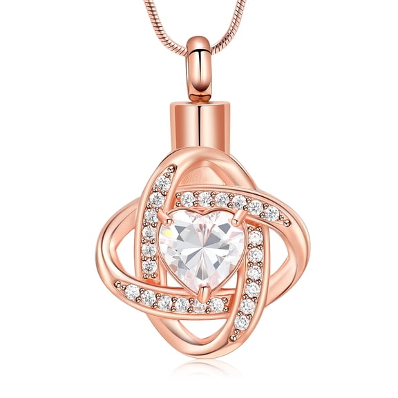 Heart Urn Necklace for Ashes Cremation Jewerly With Simulated Birthstone Urn Pendant for Women Memorial Jewelry Ashes Keepsake Locket