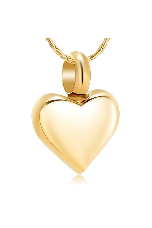 Heart Urn Necklace for Ashes Forever in My Heart Pendant Cross Cremation Necklace Stainless Steel Ashes Jewelry for Dad Mom Papa Husband Wife