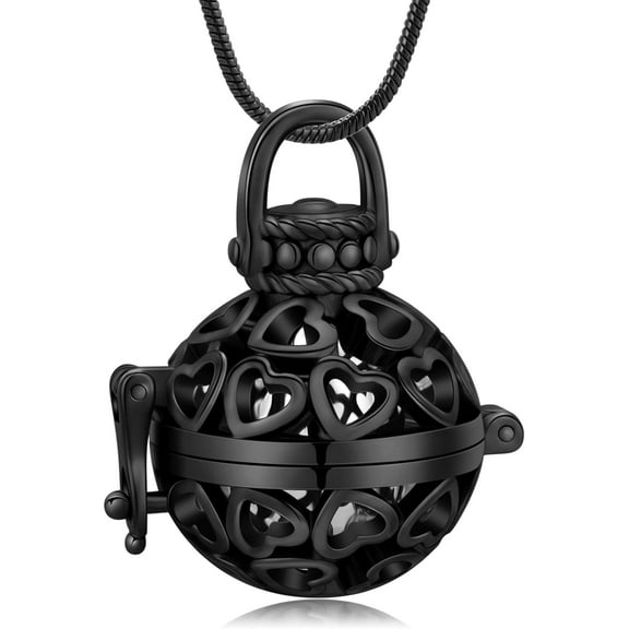 Heart Urn Necklace for Ashes Vintage Hollow Flower Cremation Jewelry for Ashes Necklace Memorial Locket Pendant Jar Keepsake Necklace for Ashes