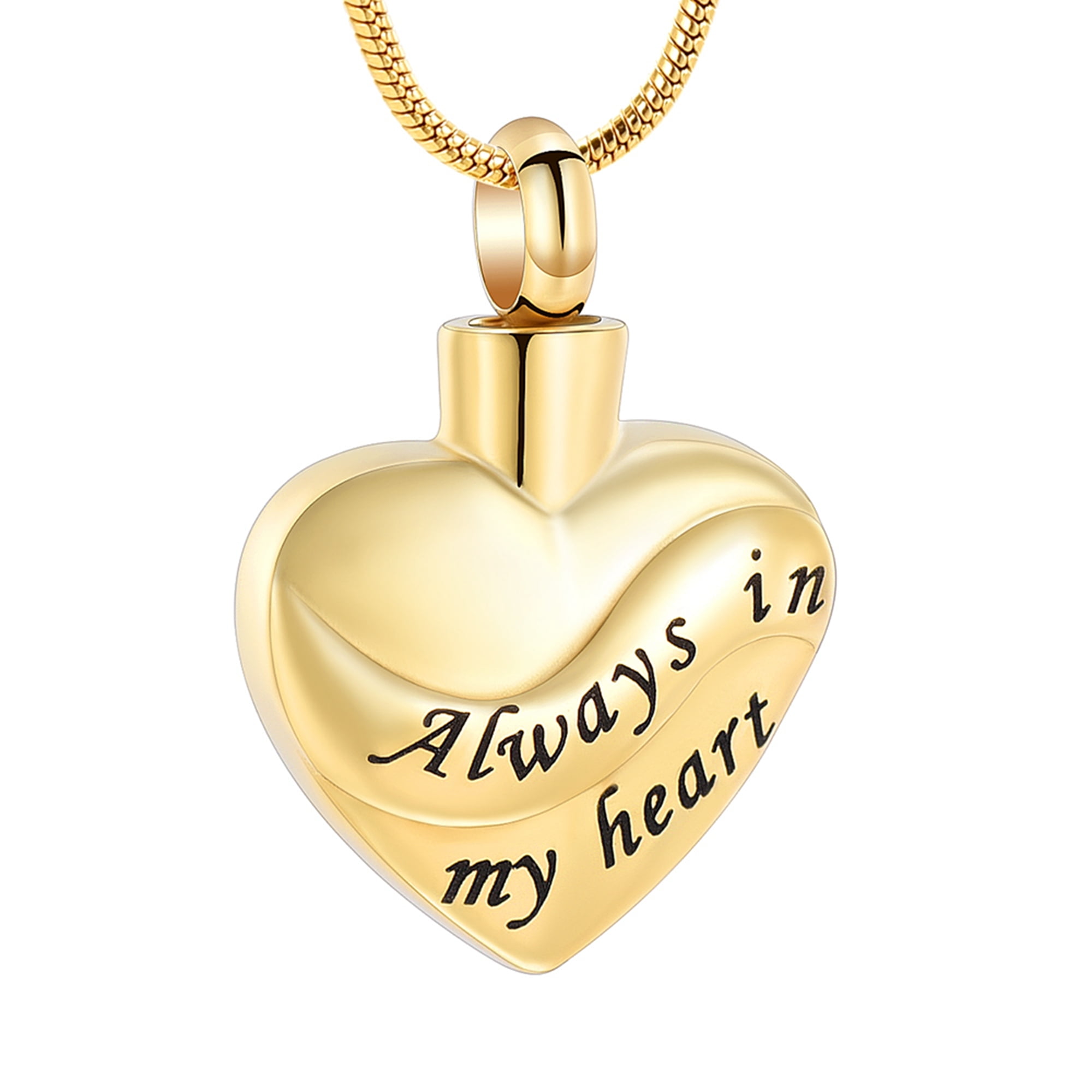 Heart Urn Necklace for Ashes for Women Cremation Jewelry"Always in My ...