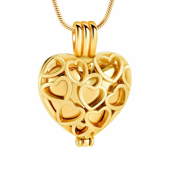 Heart Vial Locket Memorial Cremation Jewelry for Ashes Holder Urn Necklace Keepsake Jewelry