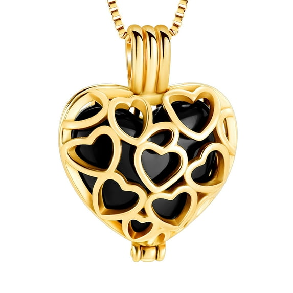 Heart Vial Locket Memorial Cremation Jewelry for Ashes Holder Urn Necklace Keepsake Jewelry