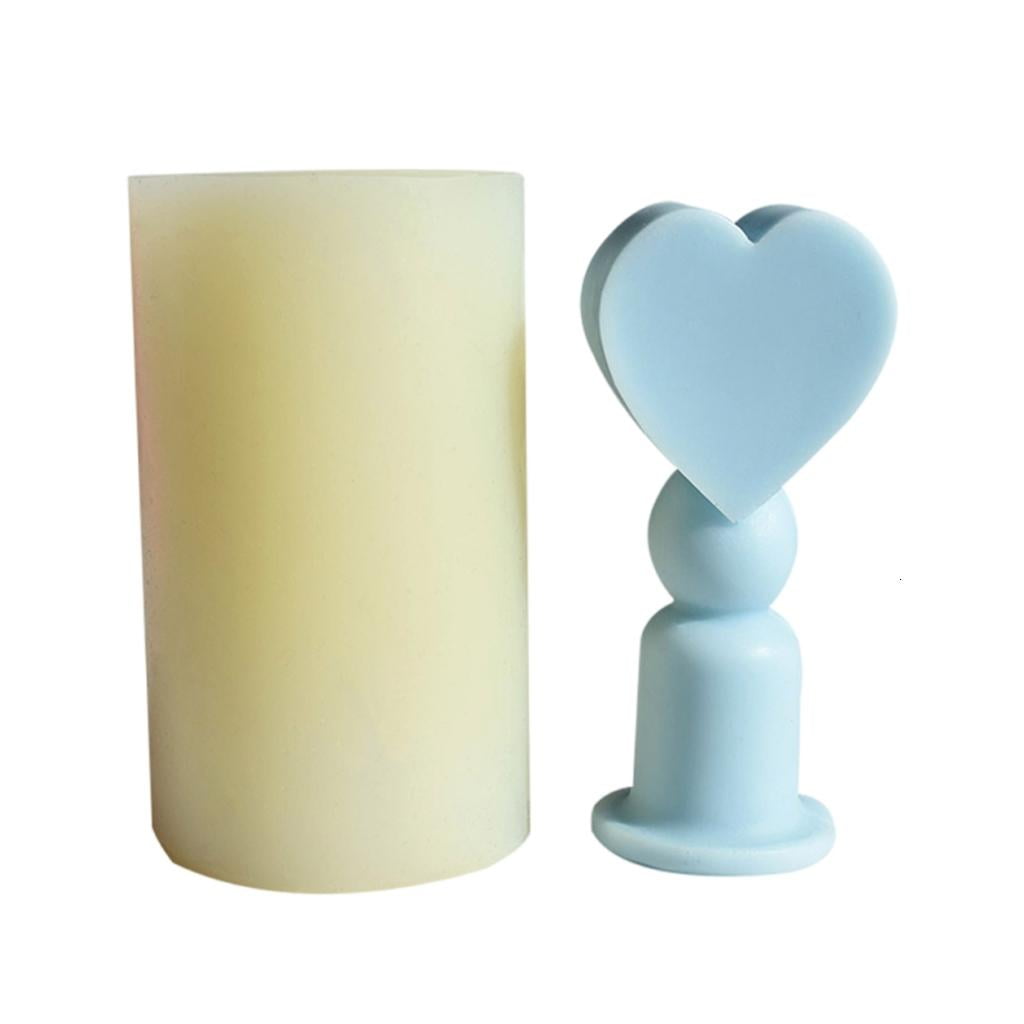 Heart Walking Stick Silicone Molds Epoxy Resin Silicone Molds for Candle Making