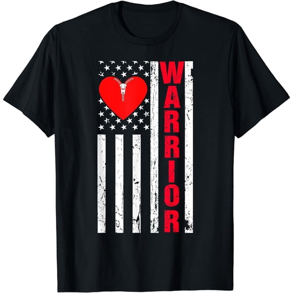 Open Heart Surgery Recovery Survivor Heart Warrior Men Women T-Shirt