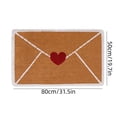 thumbnail image 1 of Heart Welcome Mat Outdoor Doormat,Romantic Red Heart Entryway Rug with Non-Slip Backing,Durable Linen Floor Mat for Front Door Porches Indoor Outdoor Decor for Valentine’s Day Weddings Parties-B, 1 of 1