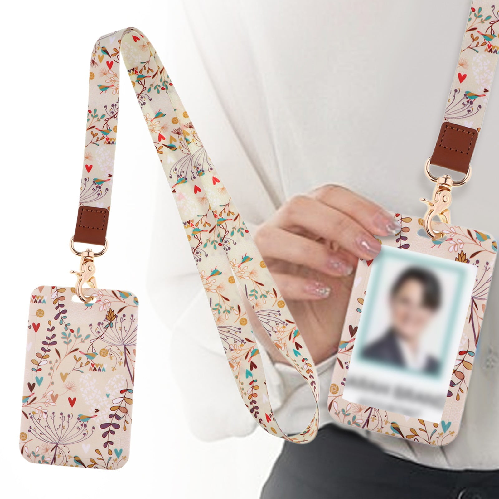 Teacher Lanyard With Breakaway Clasp – Beaded Badge Holder For ID, Keys & Work Accessories