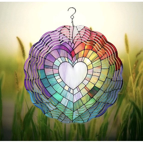 Heart Wind Spinner