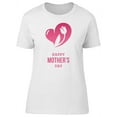thumbnail image 1 of Heart With A Tulip And Text T-Shirt Women -Image by Shutterstock, Female XX-Large, 1 of 2