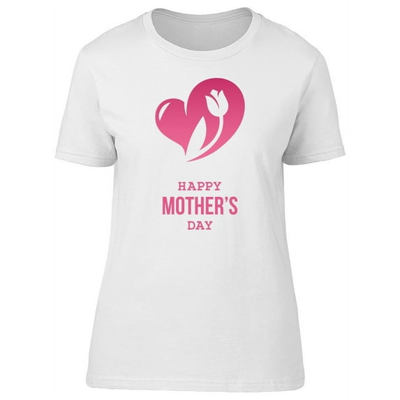 Heart With A Tulip And Text T-Shirt Women -Image by Shutterstock, Female x-Large