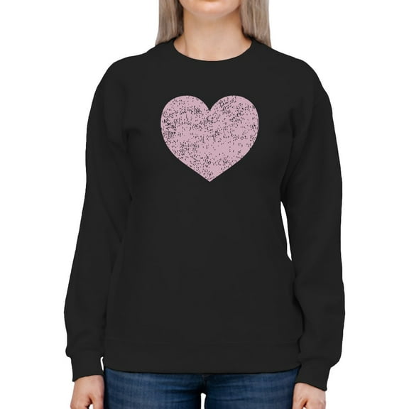 Heart With Little Black Dots Sweatshirt Women -GoatDeals Designs, Female XX-Large