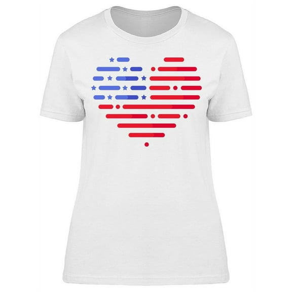 Heart, With National Colors T-Shirt Women -Image by Shutterstock, Female x-Large