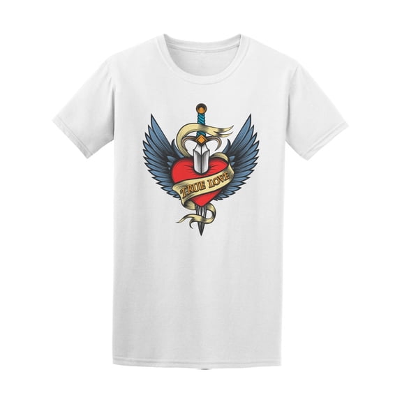 Heart With Wings True Love Tee Men's -Image by Shutterstock