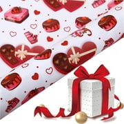 Heart Wrapping Paper,Valentines Day Wrapping Paper,Pink And Red Wrapping Paper,Gift Wrap,Love Wrapping Paper,Anniversary Wrapping Paper(B 19.6*27.5in/50*70cm)Clearance from QiwagFerng