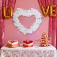 thumbnail image 1 of Heart Wreath Hanging Ring Valentines Day Hanging Decoration for Wedding Engagement Anniversary Party Supplies Holiday Decor Circle, 1 of 6