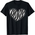 thumbnail image 1 of Heart Zebra Print for Zebra Lover T-Shirt, 1 of 4