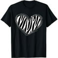 thumbnail image 1 of Heart Zebra Print for Zebra Lover T-Shirt, 1 of 5