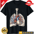 thumbnail image 1 of Heart and Lungs Anatomy, Medical, Nurse, Unisex Jersey Short Sleeve Tee, T-Shirt, LIMITED EDITION-TH66448, 1 of 2