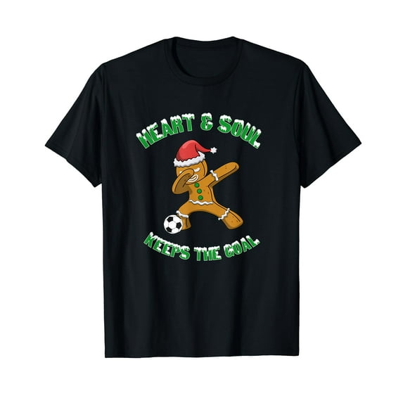 Heart and Soul Keeps The Goal - Christmas Kids Soccer Goalie T-Shirt