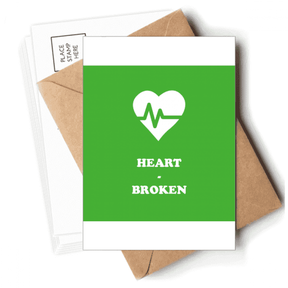 Heart-broken Injury Fluctuation Postcards Envelopes Blank Note Cards Mailing