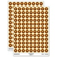 thumbnail image 1 of Heart in Circle 200+ Round Stickers - Orange - Matte Finish - 0.50" Size, 1 of 3