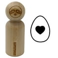 thumbnail image 1 of Heart in Egg Rubber Stamp for Scrapbooking Crafting Stamping - Small 3/4 Inch, 1 of 7