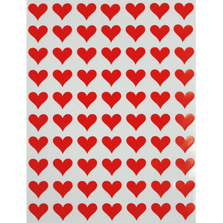 Royal Green Tiny Hearts Stickers for Envelopes Labels for Arts