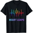 thumbnail image 1 of Heart leaps EKG Heartbeat Love Cardiogram I Love You T-Shirt, 1 of 4