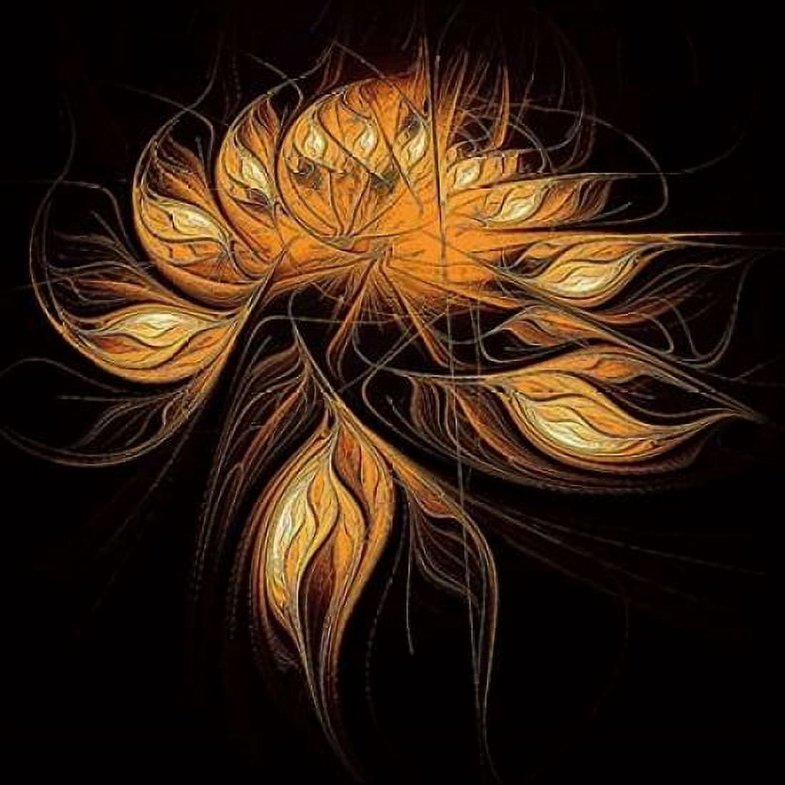 Heart of Gold Canvas Art - Amanda Moore (24 x 24)