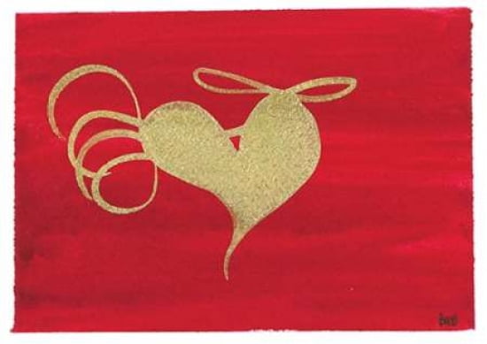 Heart of Gold Canvas Art - Beth Bonart (20 x 28)