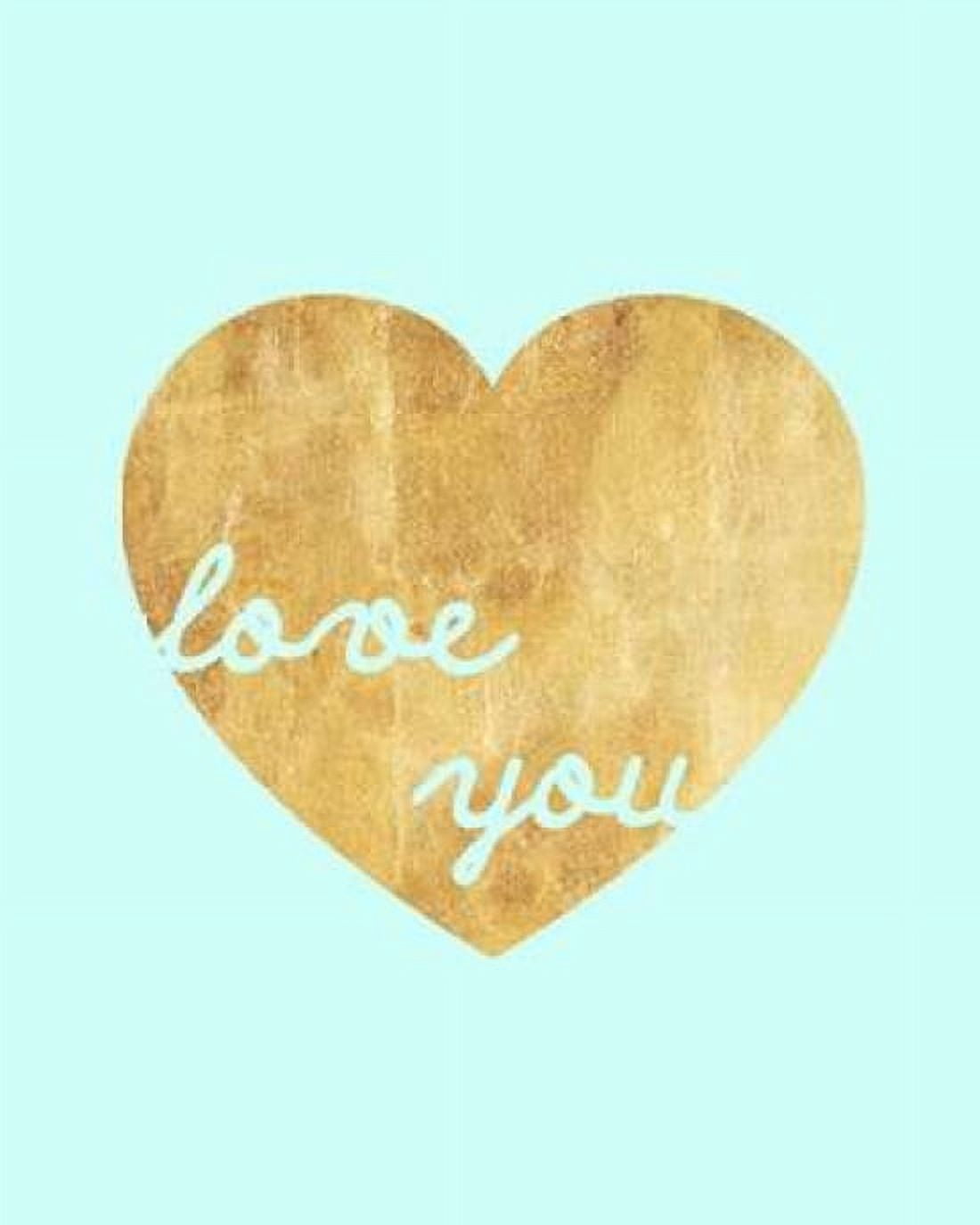 Heart of Gold Love Canvas Art - Miyo Amori (22 x 28)