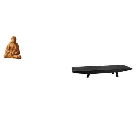 Heart of Jesus Statue Food Basket Decorative Tray Wooden Resin Craft for Living Room Fireplace Church