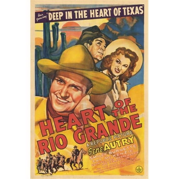 Heart of the Rio Grande Movie Poster - 11 x 17 in.