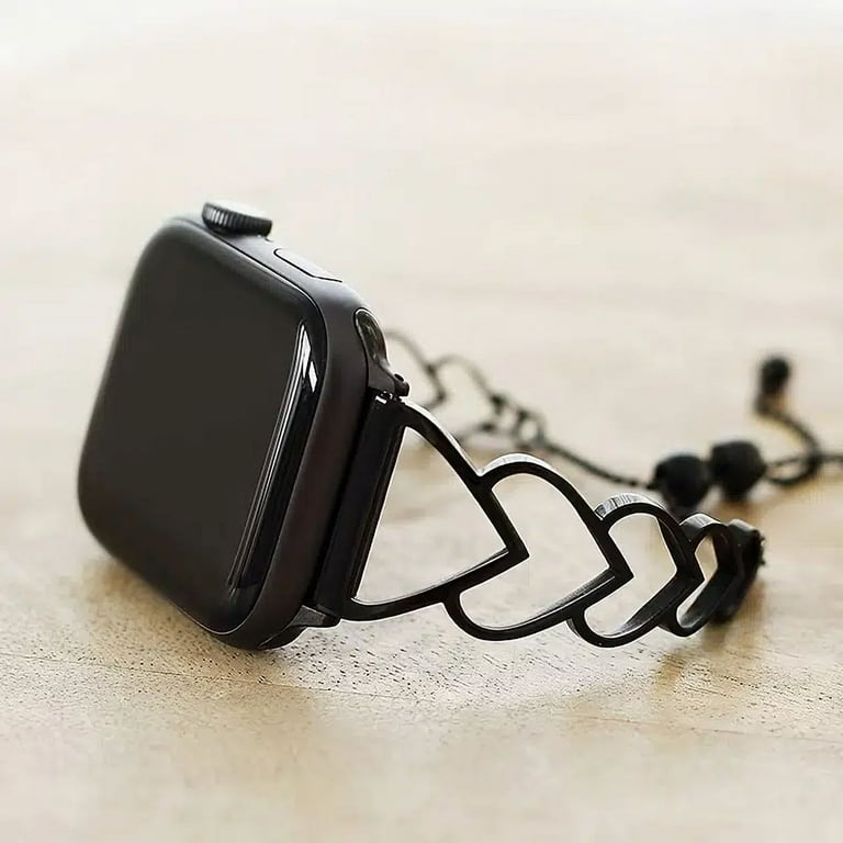 Heart shaped Connection Shape Stainless Steel Smart Watch Strap Is