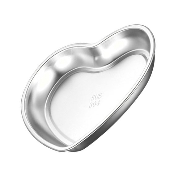 ifundom Heart-Shaped Stainless Steel Appetizer Serving Tray, Perfect for Family Gatherings, Parties, and Stylish Entertaining
