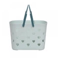 thumbnail image 1 of Heart-shaped Hollow Out Organizer Storage Baskets with Handles Multi-functional For Bathroom And Kitchen Shampoo, Body Wash, Shower Essentials, Makeup, Toys, Fruit, 1 of 11