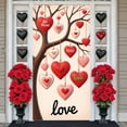 thumbnail image 1 of Heart-shaped Love Banner Red Pink Valentine Display Romantic  Love Lettering Heart Backdrop for Valentine's Day Romantic Party Wedding Decoration, 1 of 8