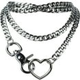 thumbnail image 1 of Heart-shaped Multi-layer Cuban Necklace, 1 of 2