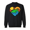 thumbnail image 1 of Heart-shaped Nature Icon Sweatshirt Men -Image by Shutterstock, Male XX-Large, 1 of 4