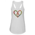 thumbnail image 1 of Heart-shaped Peace Symbol  Tank Women -Image by Shutterstock, Female XX-Large, 1 of 4