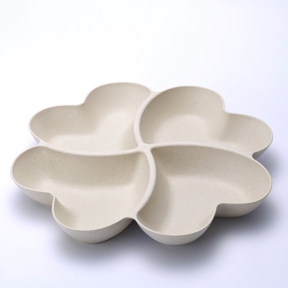 Heart-shaped Platter Bowl Set Tray And Platter Are Perfect For Potato Chips And Dipping Sauce, Condiment Set Is Perfect For