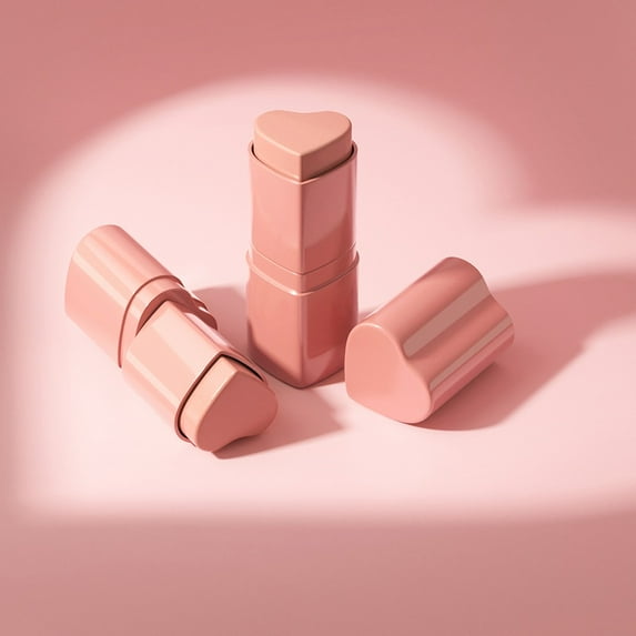 Heart-shaped Powder Blusher Available In 6 Colors 3.5g/tube